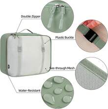 6/8/10 Set Packing Cubes For Travel Luggage Organizer - 10-matcha Green - View 8