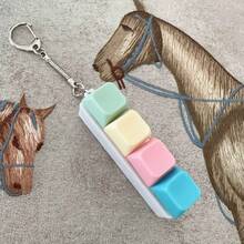 1 件缓解压力的键盘钥匙扣 - 具有音效的减压玩具，具有缓解压力的作用，并且具有明亮美丽的马卡龙色。外观、颜色和设计都非常吸引人，非常适合派对礼物和礼物，也非常适合赠送给朋友 - 彩色 - 查看 11