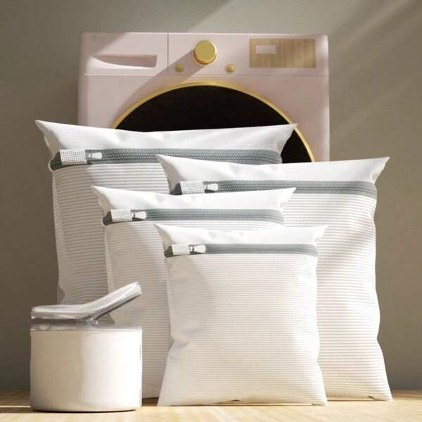 Kit 5 Saco Para Lavar Roupas Na Maquina