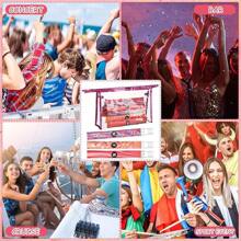 39 Pcs Tampon Set Includes 12 Reusable Plastic Tube Women Tube Containers Tampon 24 Self Adhesive Wrappers 1 PVC 2 Hopper ‌ S Cruise Event(Stylish Style)