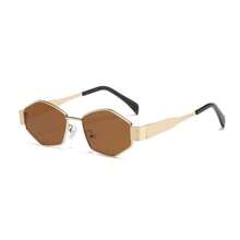 1/2 Stück Rautenmuster Metall Kleinrahmen Y2K Mode Brille, retrochic Brillen für Festivals, Partys, Strände, Zusammenkünfte, Geschäft, Verschenken, geeignet für den Sommer