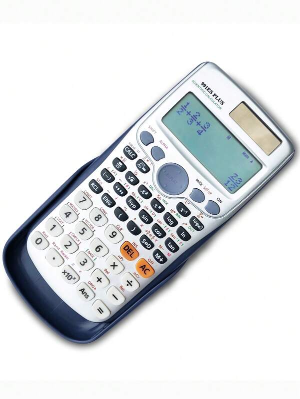 Natural Textbook Display Scientific Calculator With Dual Line Display Effect, Calculus Calculation Function, 991es Plus Function Calculator, 1 Pack For Students' Back To School, Large 4-Line LCD Display, Helps With Math Calculations And Accounting Exams, Great Stationery Product. Back To School