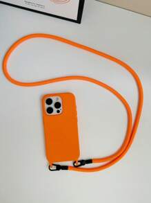 Keychain,Lanyard Gorgeous Good Quality Solid Color Phone Case Cover With Metal Bead Chains Compatible With Iphone 16 16e 15 14 13 12 11 Pro Max Plus 16e Waterproof Shockproof Anti-Fall Scratch Resistant