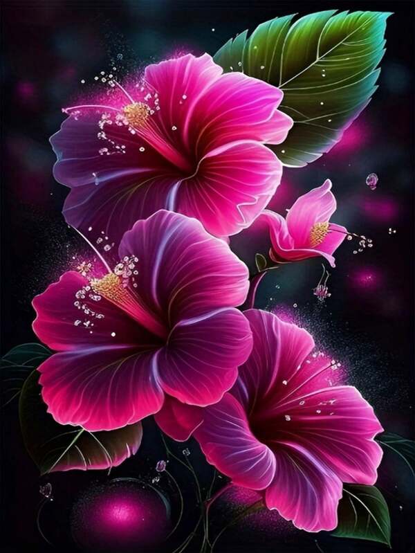 Diamond Painting DIY Kit, Full Drill Embroidery, 30x40cm/40x50cm