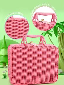 1 set Jouet Panier Pique-nique Jeu d'Imitation pour Enfants, Cadeau de Vacances pour Garçons et Filles