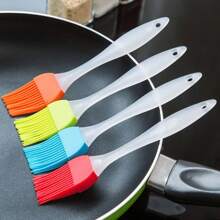 1 Silicone Barbecue Oil Brush, High Temperature And Durable Barbecue Brush, Seasoning Brush, Butter Brush, Cake Baking, Cooking Tools