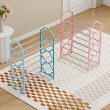 4-Layer Shoe Rack Storage Cabinet, Front Entrance And Entrance Shoe Rack, Easy To Install And Space Saving Floor Standing Shoe Rack Cabinet, Independent Shoe Rack - Multicolor - View 7