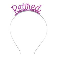 1 pezzo Nuovo fascia per capelli elegante con strass per pensionamento, accessorio per capelli per festa di pensionamento delle donne