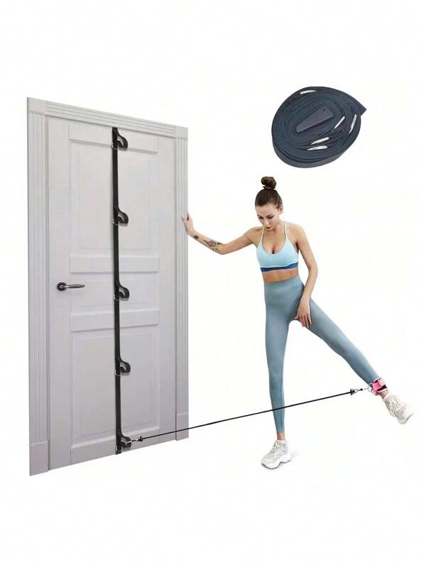 Door Resistance Band, No-Drill & No-Install Home Gym Fitness Trainer Accessory, Portable Exercise Equipment, Sport, Gym, Home Exercise, Sport Accessories, Gym Accessories, CrossFit Accessories