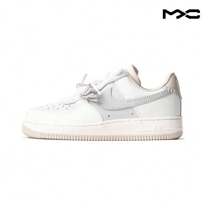 Air Force 1 Low 'Light Bone Suede Tassels' Cream Sail Pink-Oxford Sneakers Women HV1813-001 - 彩色 - 查看 1