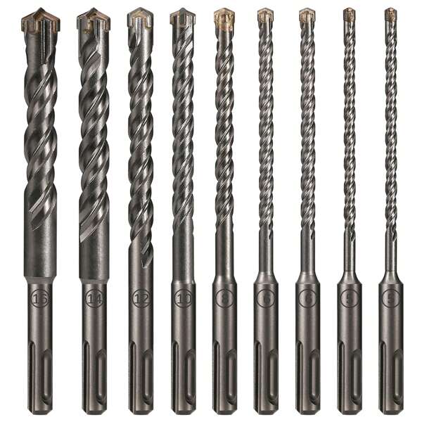 1Pc Concrete SDS Plus 5-16mm Bit Cross Cutter Head Double Auger Hammer 110-160mm Wall Brick Block Electric Hammer Masonry Bit