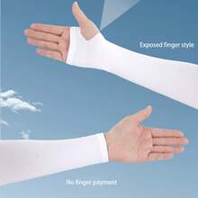 1 Paar Ärmelüberzüge für den Sommer, Outdoor-Sport Ärmelschutz mit UV-Schutz, Handabdeckung für Laufen, Angeln, Radfahren, schnelltrocknende, kühle Ärmel