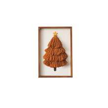 1pc Tasseled Christmas Tree In Frame, Christmas Home Party Decor, Tassel Christmas Tree Photo Frame, Handmade Christmas Craft, Tassel Christmas Tree Home Decoration, Available In Large, Medium And Small Sizes - Multicolor - View 13