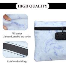 FIREDOG Smell Proof Bag With Lock, 6x9 Odor Proof Pouch Case Container For Travel Stash Storage - PU-blue - View 10