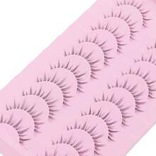 10 Pairs Anime Cosplay Lashes Spiky Manga Style Lashes Janpanese 16mm Extension Natural Manhua Eye Lashes Halloween - LK01 - View 4