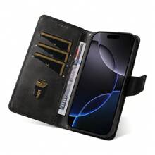 Funda de cartera resistente a caídas compatible con iPhone 6/7/8 Plus, X/XS Max, XR, 11/12/13/14/15/16 Pro Max, funda tipo flip para protección de hombres y mujeres, talla grande