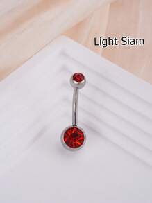 1 buc inel la modă din oțel inoxidabil cu zirconiu cubic, inel pentru buric potrivit pentru buric, bijuterii pentru piercing pentru buric, bară de piercing pentru buric, inele pentru buric, unghii pentru buric, inele pentru buric, bijuterii pentru piercing pentru buric pentru femei și fete, purtare zilnică