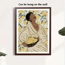 1PC Woman Refreshing Citrus Sardines Olive Branches Quote Wall Art Canvas Painting Posters And Prints Pictures For Living Room Decor Frameless Gifts Birthday Graduation