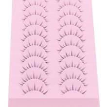 10 Pairs Anime Cosplay Lashes Spiky Manga Style Lashes Janpanese 16mm Extension Natural Manhua Eye Lashes Halloween - LK01 - View 6