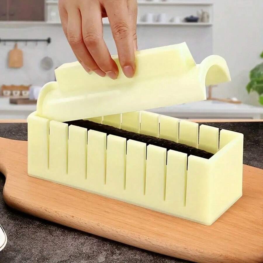Easy Sushi Making Kit - DIY Sushi Rice Roll & Nori Seaweed Mold Tools, Suitable For Home Parties And Gifts, No Electricity Required