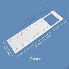 1 件可折叠衣柜隔板，无需钻孔壁橱柜浴室厨房储物整理架 - 彩色 - 查看 17