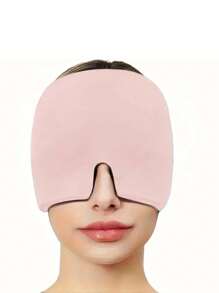 Cappello per emicrania, fascia rinfrescante per il viso con gel refrigerante, maschera per gli occhi con compressione fredda, cuffia regolabile, prodotto rinfrescante per il viso