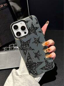 1 件黑色星形图案全身 TPU 防震手机壳适用于 Apple 16 15 14 13 12 11 Pro Max，也适用于三星/Redmi/OPPO/Vivo/Honor 防水防摔防刮 - 灰色 - 查看 6