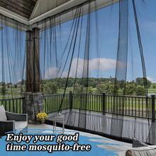 7.87x19.68ft Outdoor Garden Plant Cover With Clips And Ropes - Mosquito Net, Bird Barrier, Patio Mesh - Durable Breathable Polyester Insect Netting For Gazebo Canopy, Ideal For Camping, Decks, Patios, Orchard Vegetable Gardens - Hook-And-Loop Closure, Hydrophobic Fabric, Insect Repellent Netting|Easy Installation|Breathable Mesh - Multicolor - View 2