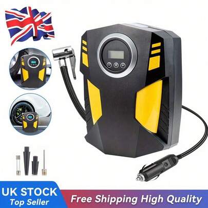 12V Digital Tyre Inflator 150PSI Portable Car Pump Air Compressor W/ LED Light