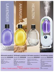 Ambientador eléctrico pequeño para baño de 40ml con carga USB, desodorizante eléctrico para interiores, difusor de aromaterapia para el hogar con luz nocturna de color y 5 modos de rociado intermitente, adecuado para uso diario en el hogar/oficina/hotel/coche y otras escenas interiores