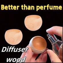 1PC/香薰精油扩香器迷你不倒翁小圆蛋摆件创意便携扩香器车载香球扩香器夏季必备持久留香精油花露水家用驱蚊持久挥发木质驱蚊方便小巧适用于车内卧室浴室卫生间浴室梳妆台客厅办公室香薰小摆件
