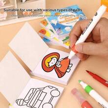 1pc/6pcs Creative Mini Coloring Books, Portable Outdoor Sketchbooks For DIY Doodles Anytime, Cartoon Series Patterns Like Ocean, Holidays, Food, Space To Inspire Kids' Creativity And Imagination, Suitable For Colored Pencils, Markers, Oil Pastels, Watercolor Pens, Ideal Gift For Kids, Students, Birthday, Holiday - Multicolor - View 8