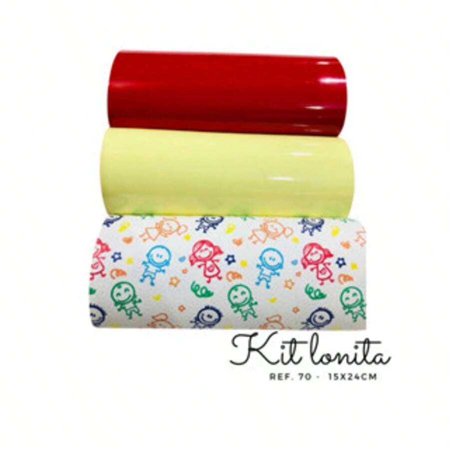Canvas Kit With 3 Colors - 15 X 24 Cm Each Color (Approximately) - Kit Ref 70 - View 1