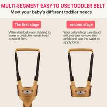 Baby Walking Harnesses Backpack, Safety Assistant Learning Walk Helper, Handheld Adjustable Wings Protective Belt - màu xanh lá - Xem 3
