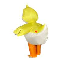 Cute Yellow Duck Inflatable Costume | Waterproof Elastic Taffeta For Theme Party/Stage Performance/Carnival Night (4*AA Batteries Not Included) Halloween