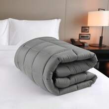 1Pieza Protector de Colchón (Sin Funda de Alohada)Cubre Colchón de LujoSuave como la Seda,Transpirable,Máximo Confort para Dormitorios-Tamaño Individual Matrimonial,Color Gris - Gris Oscuro - Ver 7