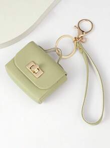 Leather Key Pouch, Convenient To Carry Earphones, Coins, Cards, ID, Cosmetic Organizer Bag