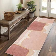 1/2 套大型抽象几何色块风格地毯，柔软、可水洗、防滑、防污印花地毯，适用于客厅、卧室、游戏室、办公室、厨房 - 款式1 - 查看 56