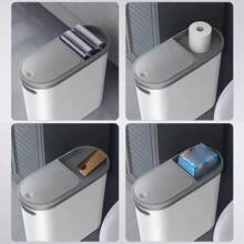 10L Litre Large Capacity Kitchen Trash Can Waste Bin Press Garbage Can With Lid Bathroom Household Creative Bin Back To School