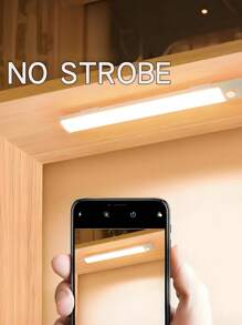 1 pezzo/3 pezzi Striscia luminosa a LED con sensore intelligente, installazione magnetica, ricarica USB, luce notturna a colore caldo, adatta per cucina, armadio, corridoio e scale, camera da letto, illuminazione notturna, cucina, scrivania ecc.