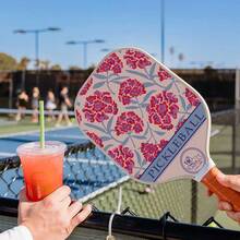 Girls' Ultra Light And High Aesthetic Carbon Fiber Pickleball Paddle, Outdoor Sports,Family Sports Racket - Rusty Rose - View 5