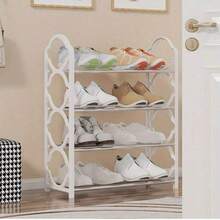 4-Layer Shoe Rack Storage Cabinet, Front Entrance And Entrance Shoe Rack, Easy To Install And Space Saving Floor Standing Shoe Rack Cabinet, Independent Shoe Rack - Multicolor - View 5