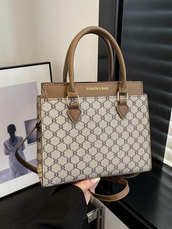 2025 Frühling Neue Vintage Damen Handtasche, modische, vielseitige Schultertasche mit großer Kapazität für Mütter