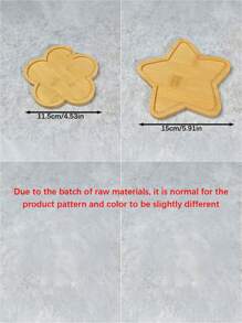 1 Stück DIY Mosaik Bambus Untersetzer, leere Basis Tablett, Getränkeuntersetzer, Pflanzenuntersetzer, Kunst Tablett (ohne Mosaikfliesen), kleines Pflanzentablett für Blumentopf, Bambus Blumentopf, Getränketablett, Harz Untersetzer Geschenk, Schreibtisch Blumentopfschutz