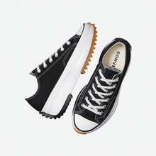 Converse Unisex Chuck Taylor SEASONAL Canvas/Vulcanized Low Top Sneakers 168816C - Black - View 4