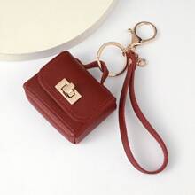 Leather Key Pouch, Convenient To Carry Earphones, Coins, Cards, ID, Cosmetic Organizer Bag
