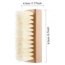 1 件鞋清洁刷，方形手持抛光涂抹器，用于皮靴、帆布鞋、运动鞋 - 米色 - 查看 3