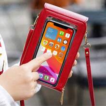 2pcs Women Phone Wallet Set, Touch Screen Cell Phone Pouch With Circular Coin Purse, Fashionable Mini Flip Cover Multi-Pocket One Shoulder Diagonal Crossbody Bag, Large Capacity Multifunctional Card Slot Wallet Phone Bag, Suitable For Going Out, Gatherings, Parties, Back To School Gifts, Graduation Gifts, Valentine's Day Gifts