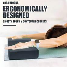 2pcs, Yoga Blocks, Soft Non-Slip Yoga Bricks For Yoga, Pilates, Meditation