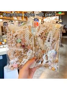 "9-Piece Women's Hair Clip Set - Sweet Imitation Barrettes In Multiple Styles |   Cute Everyday Hair Accessories For Girls & Women" - 隨機款式-9件 - 查看 2